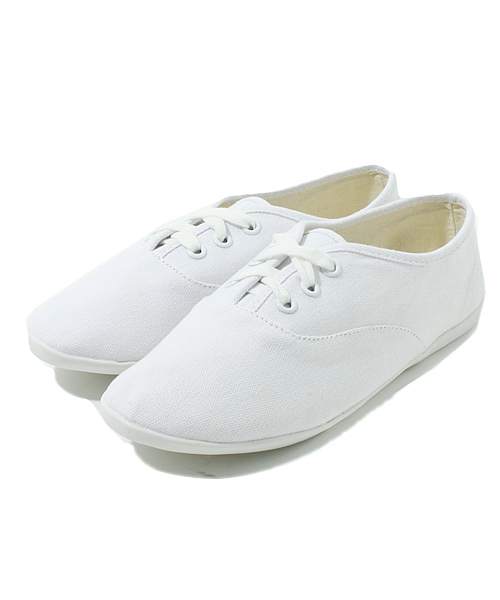 WEGO（ウィゴー）の「WEGO/キャンバスローカットスニーカー（スニーカー・レディース・ホワイト/ブラック/ネイビー/レッド・23.5/24.5）」の2枚目の写真