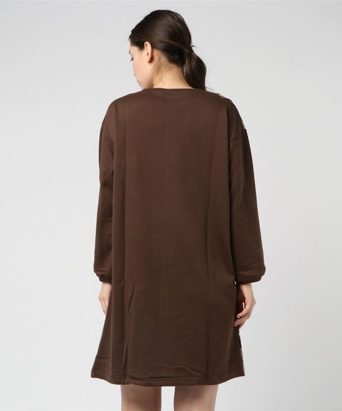 LBC(エルビーシー)の「縦切り替えパッチワークワンピース(ワンピース・レディース・ネイビー/ブラウン・M)」の6枚目の写真