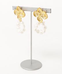 【Lira jewelry】フラワーパール ピアス