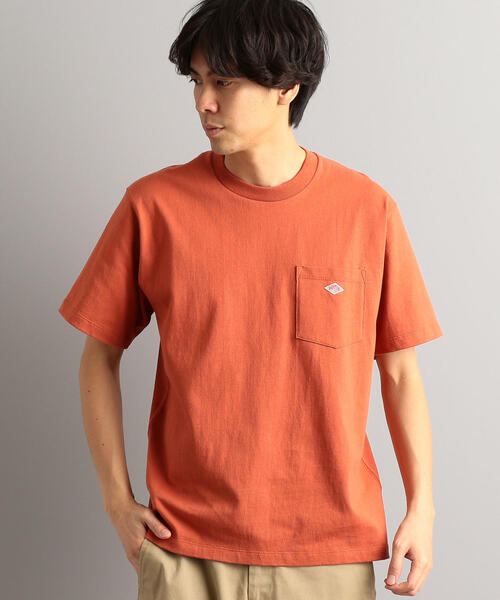 DANTON（ダントン）の「[ダントン] SC DANTON ロゴ ポケット Tシャツ（Tシャツ/カットソー・メンズ・その他1/ブラック/ホワイト/オレンジ系その他/ダークグリーン/ダークブラウン/ベージュ・40/38/42）」の6枚目の写真