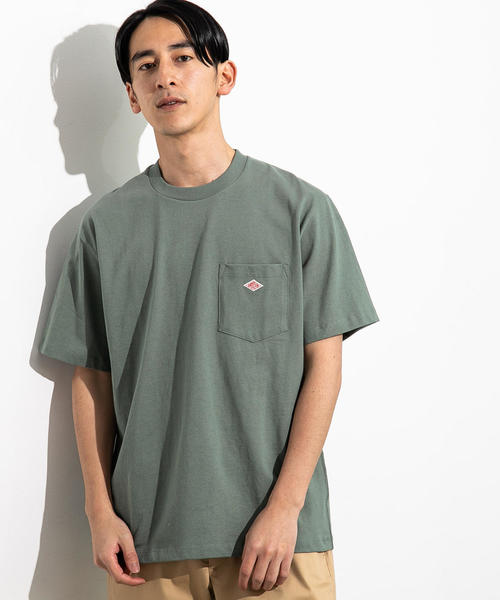 DANTON（ダントン）の「[ダントン] SC DANTON ロゴ ポケット Tシャツ（Tシャツ/カットソー・メンズ・その他1/ブラック/ホワイト/オレンジ系その他/ダークグリーン/ダークブラウン/ベージュ・40/38/42）」の5枚目の写真