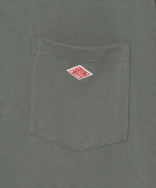 DANTON（ダントン）の「[ダントン] SC DANTON ロゴ ポケット Tシャツ（Tシャツ/カットソー・メンズ・その他1/ブラック/ホワイト/オレンジ系その他/ダークグリーン/ダークブラウン/ベージュ・40/38/42）」の10枚目の写真