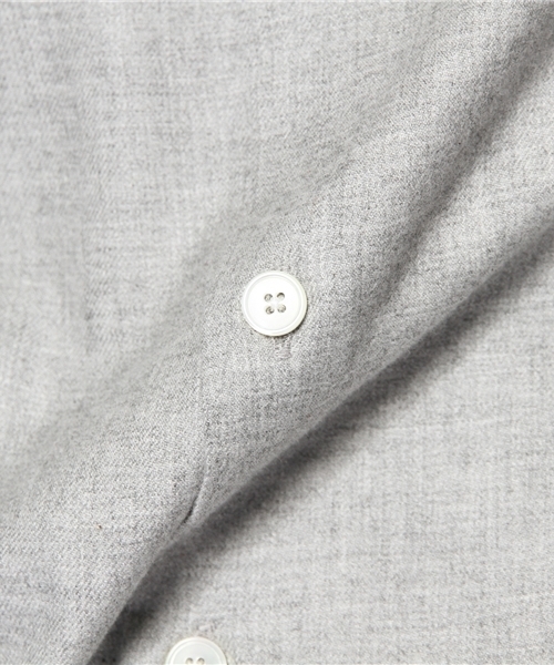 EDIFICE（エディフィス）の「◇シャンブレーネルカッタウェイシャツ（シャツ/ブラウス・メンズ・ネイビー/ホワイト/ライトグレー・44/46/48/50）」の9枚目の写真