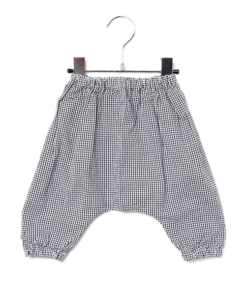 こども ビームス(コドモビームス)の「こども ビームス / ギンガム ベビーパンツ (60~90cm)(その他パンツ・キッズ・ブラック/レッド系その他/ブルー/パープル・60-70cm/80-90cm)」の2枚目の写真