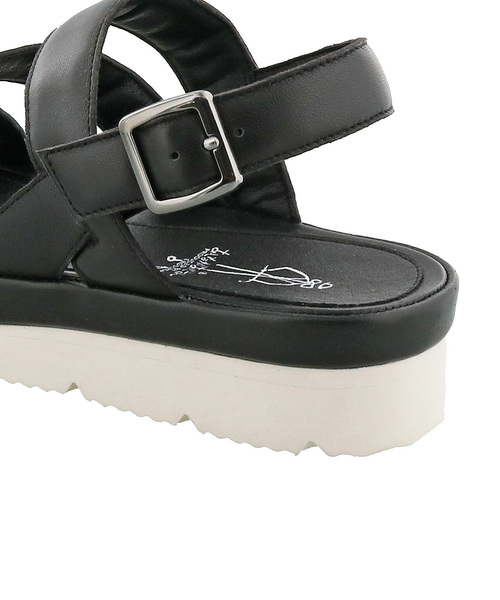 あしながおじさん（アシナガオジサン）の「〈あしながおじさん〉カジュアルサンダル（サンダル・レディース・イエロー/ブラック/ホワイト・S/L/LL/M）」の6枚目の写真