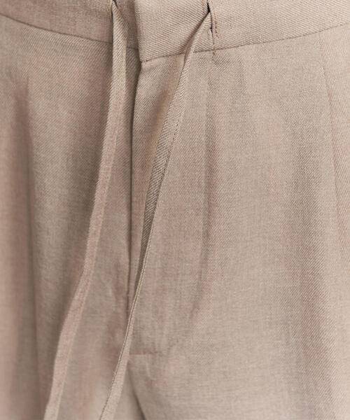 BEAUTY&YOUTH UNITED ARROWS（ビューティーアンドユースユナイテッドアローズ）の「BY リネンタッチ 1P ワイド イージーパンツ（その他パンツ・メンズ・ナチュラル/オリーブ/ブラック/ダークブラウン・X-LARGE/LARGE/MEDIUM/SMALL）」の14枚目の写真