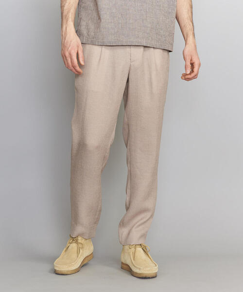 BEAUTY&YOUTH UNITED ARROWS（ビューティーアンドユースユナイテッドアローズ）の「BY リネンタッチ 1P ワイド イージーパンツ（その他パンツ・メンズ・ナチュラル/オリーブ/ブラック/ダークブラウン・X-LARGE/LARGE/MEDIUM/SMALL）」の18枚目の写真