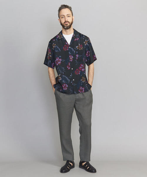 BEAUTY&YOUTH UNITED ARROWS（ビューティーアンドユースユナイテッドアローズ）の「BY リネンタッチ 1P ワイド イージーパンツ（その他パンツ・メンズ・ナチュラル/オリーブ/ブラック/ダークブラウン・X-LARGE/LARGE/MEDIUM/SMALL）」の9枚目の写真