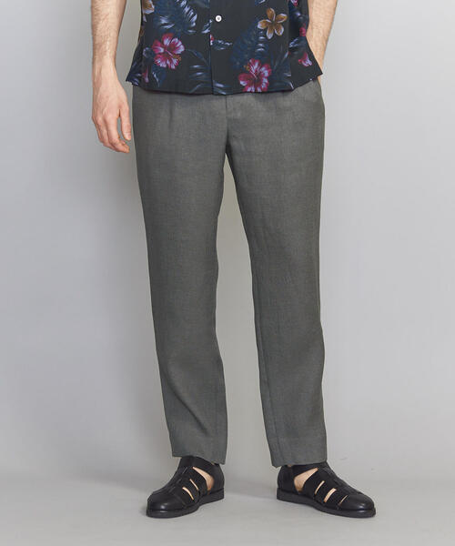 BEAUTY&YOUTH UNITED ARROWS（ビューティーアンドユースユナイテッドアローズ）の「BY リネンタッチ 1P ワイド イージーパンツ（その他パンツ・メンズ・ナチュラル/オリーブ/ブラック/ダークブラウン・X-LARGE/LARGE/MEDIUM/SMALL）」の10枚目の写真