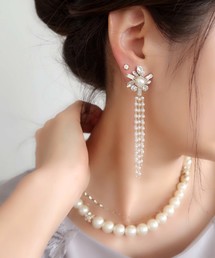 【Cupid Heart】結婚式アクセ ココパールタッセルイヤリング