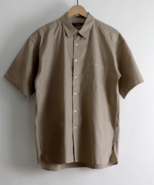 Confirm（コンファーム）の「Confirm / コンファーム ステッチ配色ビッグシルエットシャツ（シャツ/ブラウス・メンズ・ホワイト/ブラック/ベージュ・M/L）」の3枚目の写真