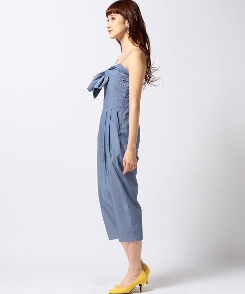 Another Edition(アナザーエディション)の「AE C/P リボン ALL IN ONE ◆(つなぎ/オールインワン・レディース・ブラック/コバルトブルー・SMALL/MEDIUM)」の5枚目の写真