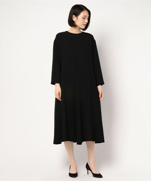 1er Arrondissement(プルミエアロンディスモン)の「ソアパールスピニングツイルワンピース(ワンピース)」|ブラック