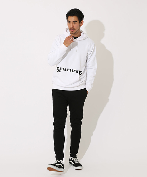 AZUL by moussy（アズールバイマウジー）の「EASY ACTION SLIM JOGGER/イージーアクションスリムジョガー（スウェットパンツ・メンズ・ブラック/杢グレー・SMALL/MEDIUM/LARGE/X-LARGE）」の10枚目の写真