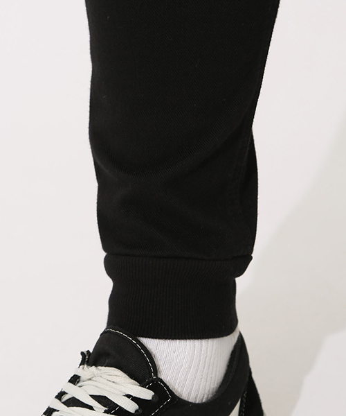 AZUL by moussy（アズールバイマウジー）の「EASY ACTION SLIM JOGGER/イージーアクションスリムジョガー（スウェットパンツ・メンズ・ブラック/杢グレー・SMALL/MEDIUM/LARGE/X-LARGE）」の14枚目の写真