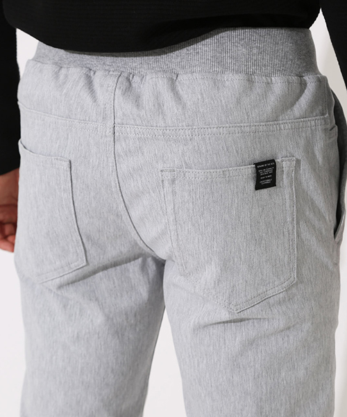 AZUL by moussy（アズールバイマウジー）の「EASY ACTION SLIM JOGGER/イージーアクションスリムジョガー（スウェットパンツ・メンズ・ブラック/杢グレー・SMALL/MEDIUM/LARGE/X-LARGE）」の15枚目の写真