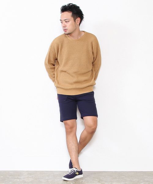 coen（コーエン）の「配色リラクシングスウェットショーツ（その他パンツ・メンズ・ダークグレー/ネイビー・MEDIUM/LARGE/SMALL/X-LARGE）」の8枚目の写真