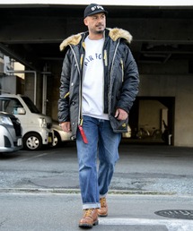 N-3B フライトジャケット ALPHA USA×WAIPER別注 サイズM Alpha Industries（アルファ・インダストリーズ） ALPHA アルファ