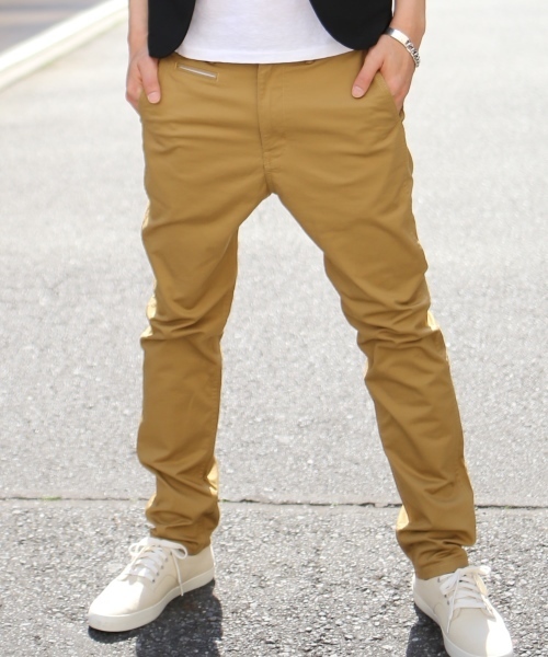 green label relaxing（グリーンレーベルリラクシング）の「[WEB限定]★★STRC CHINO TAPEREDパンツ　② ◆（チノパンツ・メンズ・ネイビー/ケリー/ベージュ/ブラック・LARGE/MEDIUM/X-LARGE/X-SMALL/SMALL）」の2枚目の写真