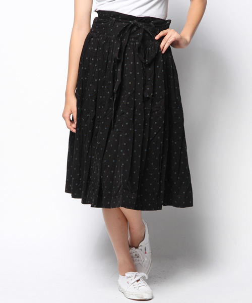 BEAMS BOY（ビームスボーイ）の「BEAMS BOY / プリントコール ブルガリアン スカート 14FW（スカート・レディース・ブラック/ベージュ/ワイン・ONE SIZE）」の20枚目の写真