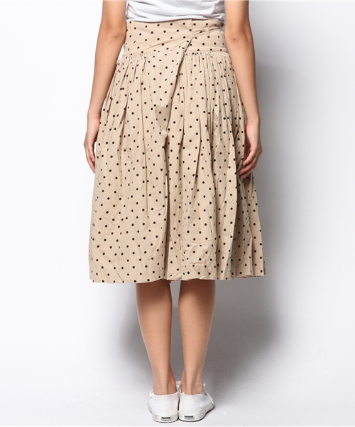 BEAMS BOY（ビームスボーイ）の「BEAMS BOY / プリントコール ブルガリアン スカート 14FW（スカート・レディース・ブラック/ベージュ/ワイン・ONE SIZE）」の5枚目の写真