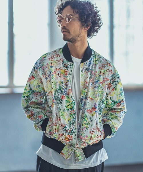ANGENEHM ブルゾン ジャケット 花柄 アンゲネーム ボタニカル ゴブラン ANGENEHM ブルゾン ジャケット 花柄 アンゲネーム ボタニカル ゴブラン