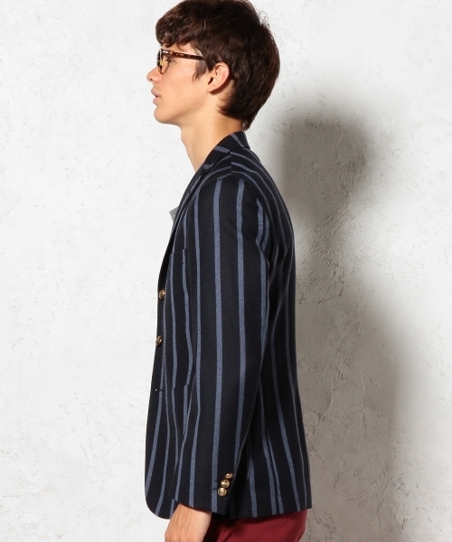 green label relaxing（グリーンレーベルリラクシング）の「□WOOL BOLD/ST BLZR ジャケット ◆（テーラードジャケット・メンズ・グレー/ネイビー・MEDIUM/X-LARGE/LARGE/SMALL）」の10枚目の写真
