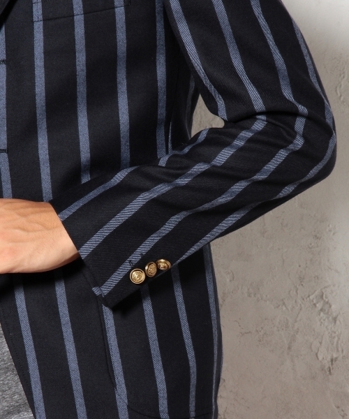 green label relaxing（グリーンレーベルリラクシング）の「□WOOL BOLD/ST BLZR ジャケット ◆（テーラードジャケット・メンズ・グレー/ネイビー・MEDIUM/X-LARGE/LARGE/SMALL）」の13枚目の写真