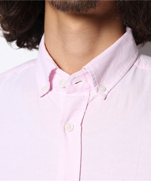 WEGO（ウィゴー）の「WEGO/オックスボタンダウンシャツ（シャツ/ブラウス・メンズ・ホワイト/サックスブルー/ライトピンク/その他1/ネイビー/ワイン・LARGE/MEDIUM）」の10枚目の写真