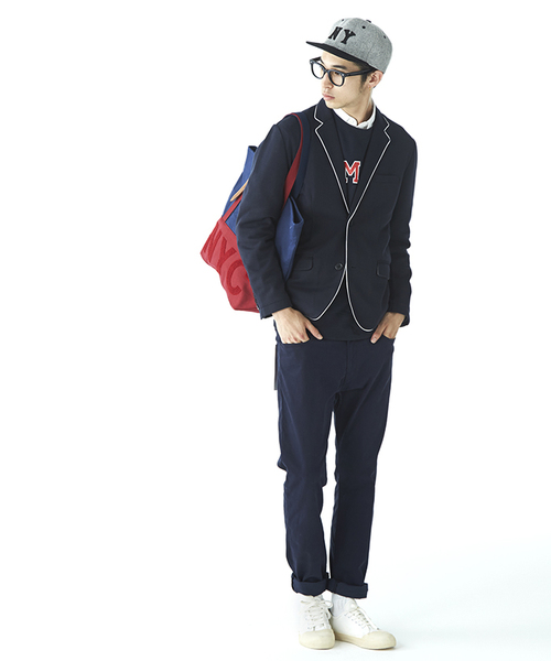 WEGO（ウィゴー）の「WEGO/オックスボタンダウンシャツ（シャツ/ブラウス・メンズ・ホワイト/サックスブルー/ライトピンク/その他1/ネイビー/ワイン・LARGE/MEDIUM）」の18枚目の写真