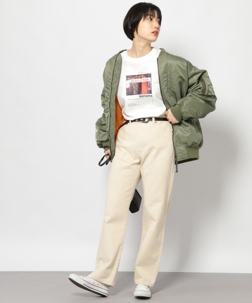 PAGEBOY（ページボーイ）の「レトロフォトロンTEE（Tシャツ/カットソー・レディース・チャコールグレー/オフホワイト・FREE）」の14枚目の写真