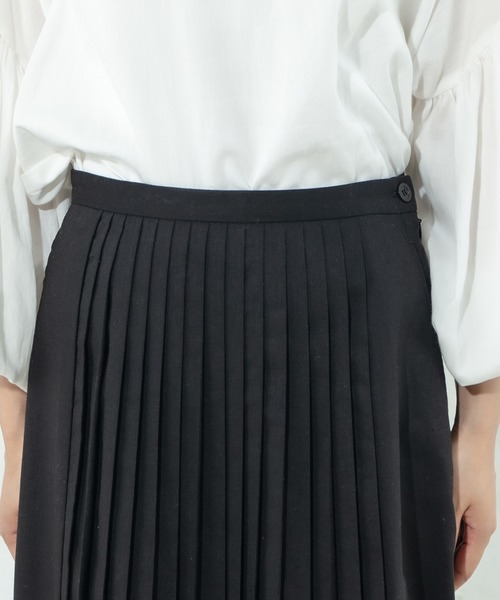 PUAL CE CIN（ピュアルセシン）の「【Kanocoさん着用】ノアール プリーツスカート（スカート・レディース・ブラック/ベージュ・FREE）」の6枚目の写真