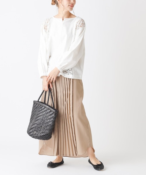 PUAL CE CIN（ピュアルセシン）の「【Kanocoさん着用】ノアール プリーツスカート（スカート・レディース・ブラック/ベージュ・FREE）」の20枚目の写真