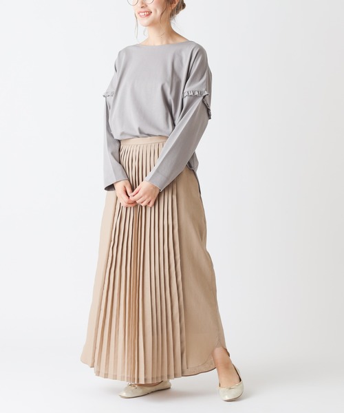 PUAL CE CIN（ピュアルセシン）の「【Kanocoさん着用】ノアール プリーツスカート（スカート・レディース・ブラック/ベージュ・FREE）」の18枚目の写真