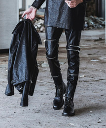 NO ID. | シンセティックレザー9ZIPスキニーPT(その他パンツ)