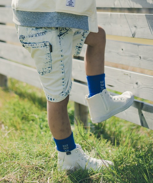 RADCHAP（ラッドチャップ）の「ブリーチデニムショートパンツ（デニムパンツ・キッズ・サックスブルー/ブルー・90cm/110cm/100cm/120cm/130cm/140cm/150cm）」の9枚目の写真