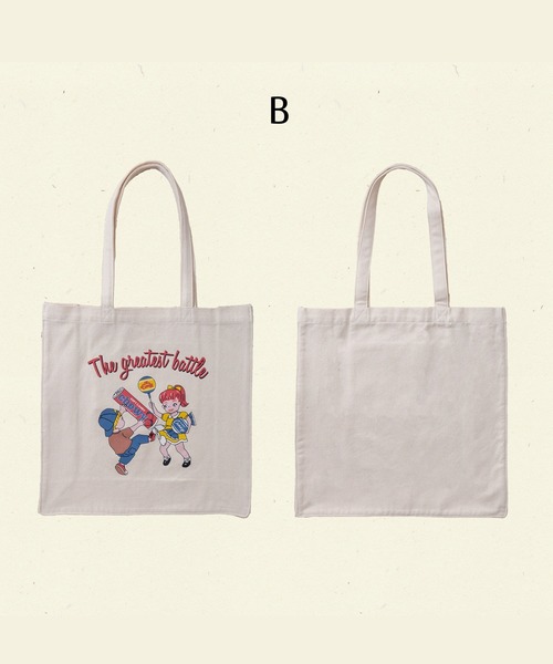 SpRay(スプレイ)の「プリントトートバック(トートバッグ・レディース・A/B/C/D/E/F/G/H・FREE)」の3枚目の写真