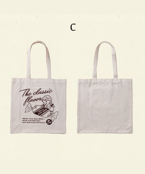 SpRay(スプレイ)の「プリントトートバック(トートバッグ・レディース・A/B/C/D/E/F/G/H・FREE)」の4枚目の写真