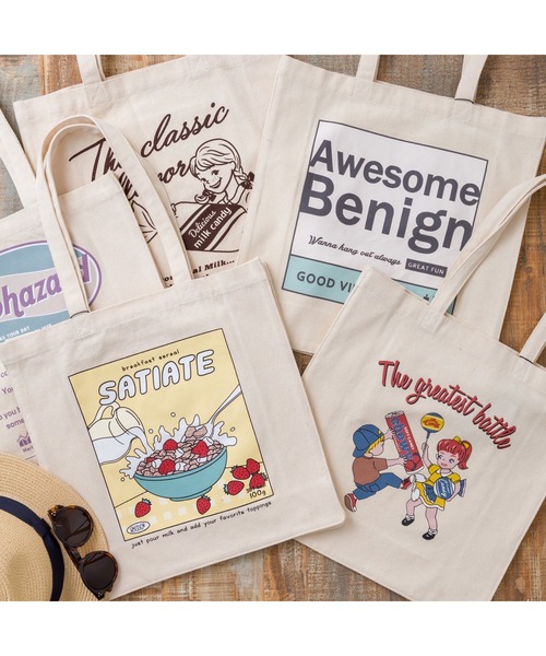 SpRay(スプレイ)の「プリントトートバック(トートバッグ・レディース・A/B/C/D/E/F/G/H・FREE)」の19枚目の写真