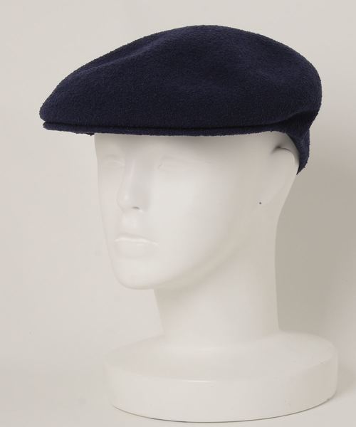 KANGOL（カンゴール）の「KANGOL／Bermuda 504（ハンチング/ベレー帽・メンズ・ブラック/ホワイト/ネイビー・FREE）」の3枚目の写真