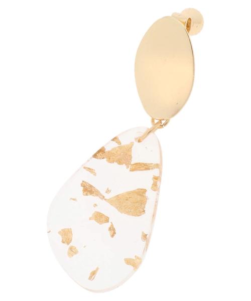 AMERICAN HOLIC（アメリカンホリック）の「箔入りクリアプレートイヤリング（イヤリング・レディース・シルバー/ゴールド・FREE）」の6枚目の写真