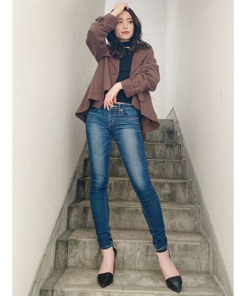 GYDA（ジェイダ）の「M/W STANDARDスキニーデニムパンツ（デニムパンツ・レディース・ブルー/インディゴブルー・X-SMALL/SMALL/MEDIUM）」の21枚目の写真