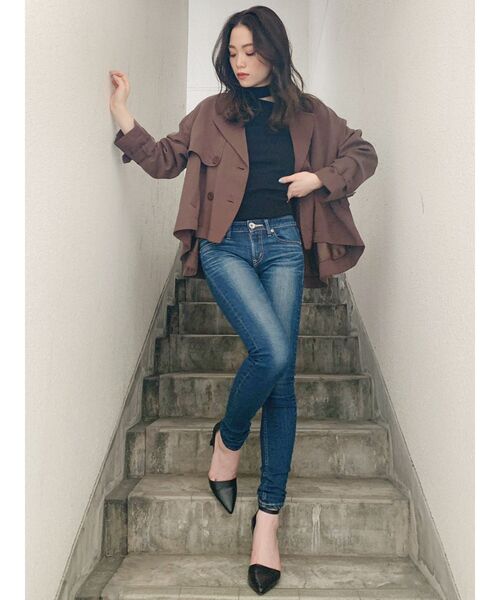 GYDA（ジェイダ）の「M/W STANDARDスキニーデニムパンツ（デニムパンツ・レディース・ブルー/インディゴブルー・X-SMALL/SMALL/MEDIUM）」の20枚目の写真