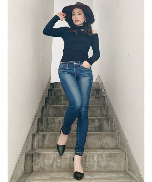 GYDA（ジェイダ）の「M/W STANDARDスキニーデニムパンツ（デニムパンツ・レディース・ブルー/インディゴブルー・X-SMALL/SMALL/MEDIUM）」の18枚目の写真