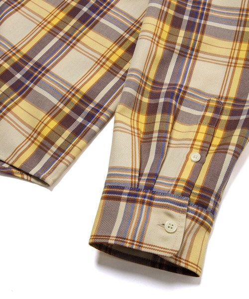 nimiru（ニミル）の「【セットアップ対応】パジャマチェックシャツ（シャツ/ブラウス・レディース・ベージュ系その他/グリーン系その他・FREE）」の20枚目の写真