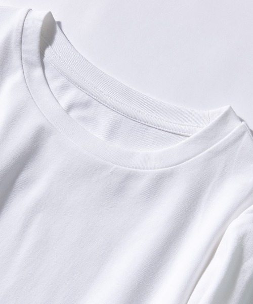 SAISON DE PAPILLON(セゾンドパピヨン)の「ラウンドネック綿混カットソー(Tシャツ/カットソー・レディース・ホワイト/ブラック/ブラウン/ブルー・L/M/XL)」の17枚目の写真