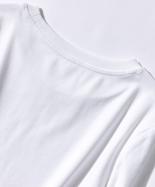 SAISON DE PAPILLON(セゾンドパピヨン)の「ラウンドネック綿混カットソー(Tシャツ/カットソー・レディース・ホワイト/ブラック/ブラウン/ブルー・L/M/XL)」の18枚目の写真