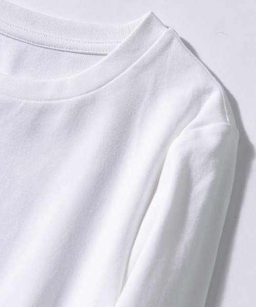 SAISON DE PAPILLON(セゾンドパピヨン)の「ラウンドネック綿混カットソー(Tシャツ/カットソー・レディース・ホワイト/ブラック/ブラウン/ブルー・L/M/XL)」の19枚目の写真