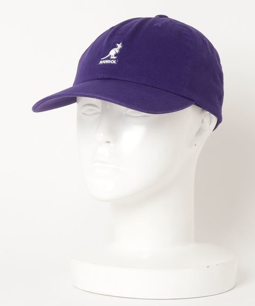 KANGOL（カンゴール）の「KANGOL/カンゴール　Washed Baseball cap（キャップ・メンズ・ブラック/ネイビー/レッド/カーキ/イエロー/レッド系その他/ホワイト×ネイビー・ONE SIZE）」の7枚目の写真