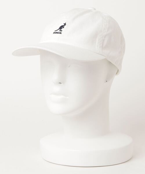 KANGOL（カンゴール）の「KANGOL/カンゴール　Washed Baseball cap（キャップ・メンズ・ブラック/ネイビー/レッド/カーキ/イエロー/レッド系その他/ホワイト×ネイビー・ONE SIZE）」の2枚目の写真